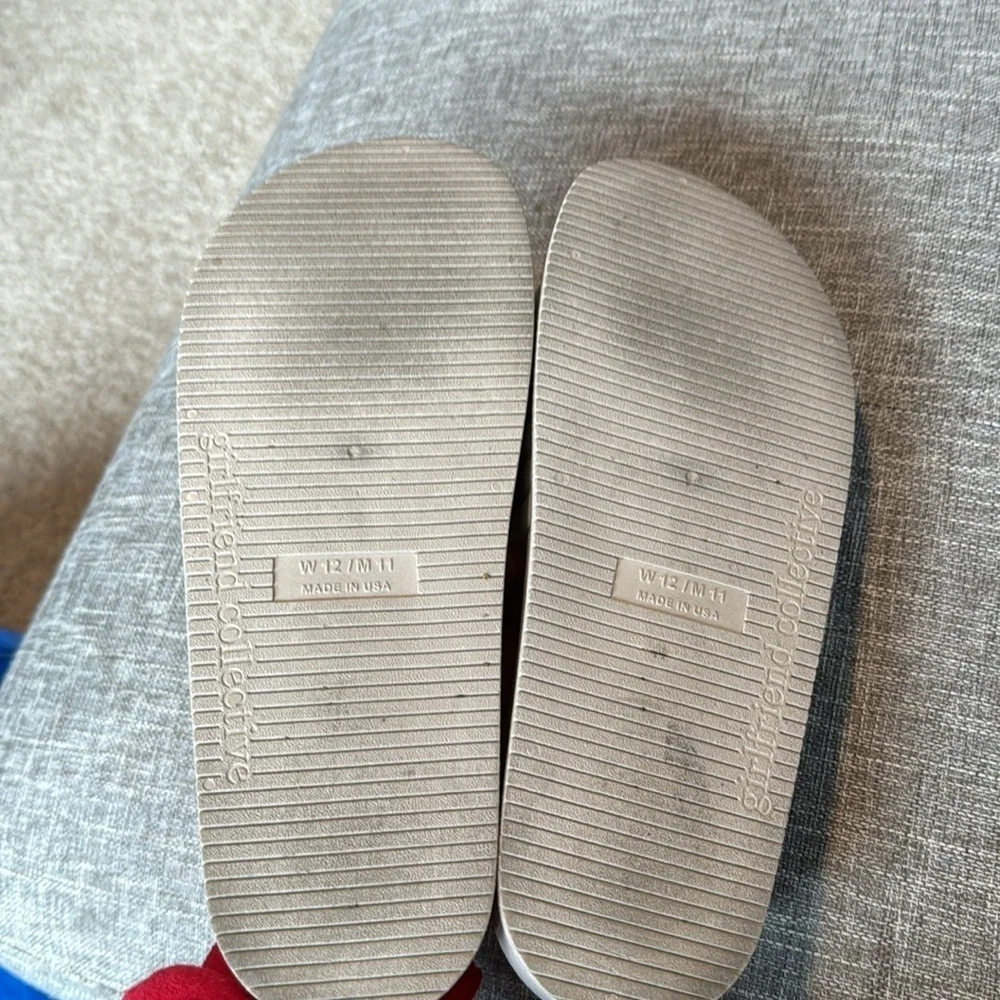 Girlfriend collective white flip-flops
